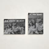 "merry greeting" - Holiday Cards in Cream by Jenny Millington - Photo Orientation Options