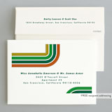 "Groovy Stripe" - Holiday Cards in Avocado by 2birdstone - FREE Recipient Addressing