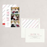 "Merry Brightly" - Holiday Cards in Peppermint by Jen Banks - Assembled