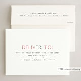 "Merry Brightly" - Holiday Cards in Peppermint by Jen Banks - FREE Recipient Addressing