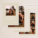 "Broad Deco" - Holiday Cards in Snow by Amy Kross - Back of Card Options