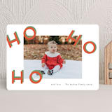 "Triple Ho" - Holiday Cards in Peppermint by Geraldine Sales - Front