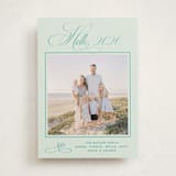 "Julep" - Holiday Cards in Mint by Megan Davis - Front