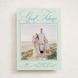 "Julep" - Holiday Cards in Mint by Megan Davis - Front