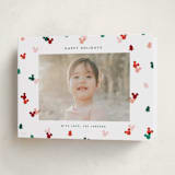 "Disney's Mickey Confetti" - Holiday Cards in Cherry by Ellen Schlegelmilch - Folded Card