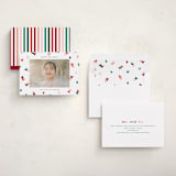"Disney's Mickey Confetti" - Holiday Cards in Cherry by Ellen Schlegelmilch - Assembled