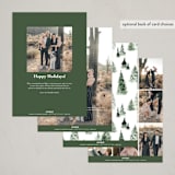 "fall of snow" - Holiday Cards in Evergreen by Anastasia Makarova - Back of Card Options