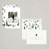 "fall of snow" - Holiday Cards in Evergreen by Anastasia Makarova - Assembled