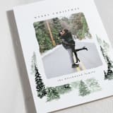 "fall of snow" - Holiday Cards in Evergreen by Anastasia Makarova - Detail