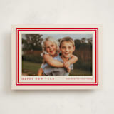 "Preppy Frame" - Holiday Cards in Cherry Cola by Carolyn MacLaren - Front