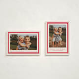 "Preppy Frame" - Holiday Cards in Cherry Cola by Carolyn MacLaren - Photo Orientation Options