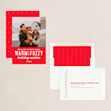 "Warm Fuzzies" - Holiday Cards in Candy Cane by Lea Delaveris - Assembled