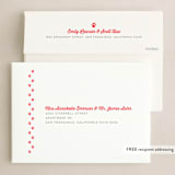 "Warm Fuzzies" - Holiday Cards in Candy Cane by Lea Delaveris - FREE Recipient Addressing