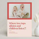 "laugh worthy" - Holiday Cards in Grape Fruit Red by Nicole Senecal - Front
