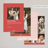 "laugh worthy" - Holiday Cards in Grape Fruit Red by Nicole Senecal - Back of Card Options