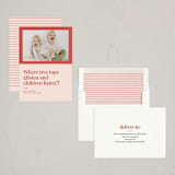 "laugh worthy" - Holiday Cards in Grape Fruit Red by Nicole Senecal - Assembled