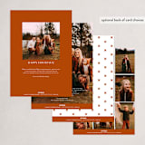 "rusted joy" - Holiday Cards in Rust by Karidy Walker - Back of Card Options