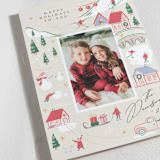 "happy wintry village" - Holiday Cards in Stocking by Grae - Detail