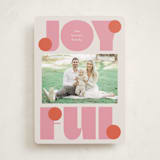 "pop joy" - Holiday Cards in Candied Grapefruit by Lori Wemple - Front