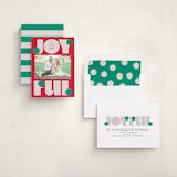 "pop joy" - Holiday Cards in Mistletoe by Lori Wemple - Assembled