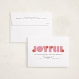 "pop joy" - Holiday Cards in Candied Grapefruit by Lori Wemple - FREE Recipient Addressing