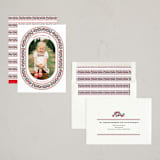 "Ukrainian Embroidery" - Holiday Cards in Poinsettia by Sherley Ferreira - Assembled
