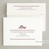 "Ukrainian Embroidery" - Holiday Cards in Poinsettia by Sherley Ferreira - FREE Recipient Addressing