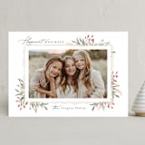 "Rustica" - Holiday Cards in Cardinal by Melanie Kosuge - Front