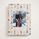 "Festive icons" - Holiday Cards in Blue Spruce by Sarah Knight - Front