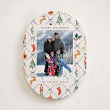 "Festive icons" - Holiday Cards in Blue Spruce by Sarah Knight - Front