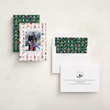 "Festive icons" - Holiday Cards in Leaf by Sarah Knight - Assembled