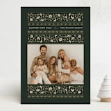 "Fair Isle" - Holiday Cards in Evergreen by Erin L. Wilson - Front