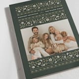 "Fair Isle" - Holiday Cards in Evergreen by Erin L. Wilson - Detail