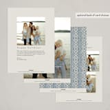 "Linked" - Holiday Cards in Frosted by Jen Owens - Back of Card Options
