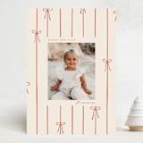 "Lines of Bows" - Holiday Cards in Cider by Ellen Schlegelmilch - Front