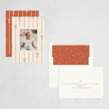 "Lines of Bows" - Holiday Cards in Cider by Ellen Schlegelmilch - Assembled