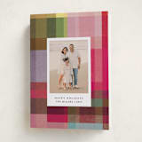"joyful check" - Holiday Cards in Candy by Sumak Studio - Folded Card