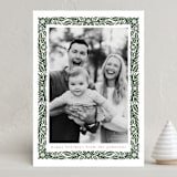 "Simple Floral Frame" - Holiday Cards in Pine Needle by Katharine Watson - Front