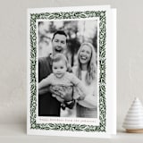 "Simple Floral Frame" - Holiday Cards in Pine Needle by Katharine Watson - Folded Card