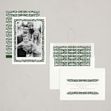 "Simple Floral Frame" - Holiday Cards in Pine Needle by Katharine Watson - Assembled