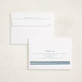 "Vintage Stripes" - Holiday Cards in Blue Jay by Teju Reval - FREE Recipient Addressing