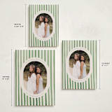 "Vintage Stripes" - Holiday Cards in Evergreen by Teju Reval - Formats Available