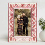 "Boho Holiday" - Holiday Cards in Berry by Chris Griffith - Front