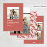 "Boho Holiday" - Holiday Cards in Berry by Chris Griffith - Back of Card Options