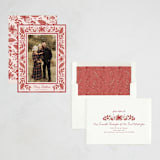 "Boho Holiday" - Holiday Cards in Berry by Chris Griffith - Assembled