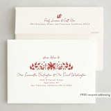 "Boho Holiday" - Holiday Cards in Berry by Chris Griffith - FREE Recipient Addressing
