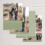"Crimson Holiday" - Holiday Cards in Moss by Kimberly Morgan - Back of Card Options