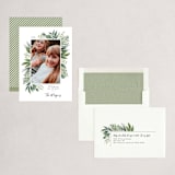 "Crimson Holiday" - Holiday Cards in Moss by Kimberly Morgan - Assembled