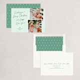 "handwritten note" - Holiday Cards in Wintergreen by Sarah Curry - Assembled