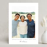 "The Minimalist" - Holiday Cards in Cloud by Nicole Walsh - Front
